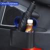 imageAccmor Car Trash Can with Lid Mini Auto Dustbin Garbage Organizer Holder 2 Packs Automotive Storage Container Bin with 60 Pcs Bags for Vehicle Home OfficeBlackBlue Lid