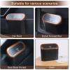 imageAccmor Car Trash Can with Lid Mini Auto Dustbin Garbage Organizer Holder 2 Packs Automotive Storage Container Bin with 60 Pcs Bags for Vehicle Home OfficeBlackBrown Lid