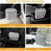 imageAccmor Car Trash Can with Lid Mini Auto Dustbin Garbage Organizer Holder 2 Packs Automotive Storage Container Bin with 60 Pcs Bags for Vehicle Home OfficeBlackWhite Rhinestone