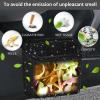 imageAccmor Car Trash Can with Lid Mini Auto Dustbin Garbage Organizer Holder 2 Packs Automotive Storage Container Bin with 60 Pcs Bags for Vehicle Home OfficeBlackBlack Rhinestone