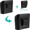 imageAccmor Car Trash Can with Lid Mini Auto Dustbin Garbage Organizer Holder 2 Packs Automotive Storage Container Bin with 60 Pcs Bags for Vehicle Home OfficeBlack  Black