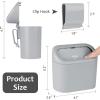 imageAccmor Car Trash Can with Lid Mini Auto Dustbin Garbage Organizer Holder 2 Packs Automotive Storage Container Bin with 60 Pcs Bags for Vehicle Home OfficeGrey