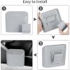 imageAccmor Car Trash Can with Lid Mini Auto Dustbin Garbage Organizer Holder 2 Packs Automotive Storage Container Bin with 60 Pcs Bags for Vehicle Home OfficeGrey