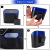 imageAccmor Car Trash Can with Lid Mini Auto Dustbin Garbage Organizer Holder 2 Packs Automotive Storage Container Bin with 60 Pcs Bags for Vehicle Home OfficeBlackBlue Lid