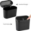 imageAccmor Car Trash Can with Lid Mini Auto Dustbin Garbage Organizer Holder 2 Packs Automotive Storage Container Bin with 60 Pcs Bags for Vehicle Home OfficeCarbon Fibre