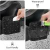 imageAccmor Car Trash Can with Lid Mini Auto Dustbin Garbage Organizer Holder 2 Packs Automotive Storage Container Bin with 60 Pcs Bags for Vehicle Home OfficeBlackBlack Rhinestone