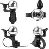 imageAccmor Classic Bike Bell Adjustable Bicycle Bell Fits Any Bike Handlebar Universal Bike Bell Loud Crisp Clear Sound Bike Bell for Adults Kids Bikesilver
