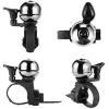 imageAccmor Classic Bike Bell Adjustable Bicycle Bell Fits Any Bike Handlebar Universal Bike Bell Loud Crisp Clear Sound Bike Bell for Adults Kids Biketitanium gray