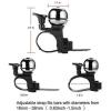 imageAccmor Classic Bike Bell Adjustable Bicycle Bell Fits Any Bike Handlebar Universal Bike Bell Loud Crisp Clear Sound Bike Bell for Adults Kids Biketitanium gray