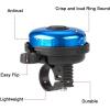 imageAccmor Classic Bike Bell Aluminum Bicycle Bell Loud Crisp Clear Sound Bicycle Bike Bell for Adults KidsBlue  BlueLeft Hand Use2 pack