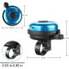 imageAccmor Classic Bike Bell Aluminum Bicycle Bell Loud Crisp Clear Sound Bicycle Bike Bell for Adults KidsBlue  BlueRight Hand Use2 pack