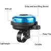 imageAccmor Classic Bike Bell Aluminum Bicycle Bell Loud Crisp Clear Sound Bicycle Bike Bell for Adults KidsBlue  BlueRight Hand Use2 pack