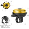 imageAccmor Classic Bike Bell Aluminum Bicycle Bell Loud Crisp Clear Sound Bicycle Bike Bell for Adults KidsGoldLeft Hand Use1 pack