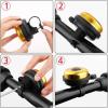 imageAccmor Classic Bike Bell Aluminum Bicycle Bell Loud Crisp Clear Sound Bicycle Bike Bell for Adults KidsGoldRight Hand Use1 pack