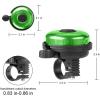 imageAccmor Classic Bike Bell Aluminum Bicycle Bell Loud Crisp Clear Sound Bicycle Bike Bell for Adults KidsGreenLeft Hand Use1 pack