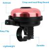 imageAccmor Classic Bike Bell Aluminum Bicycle Bell Loud Crisp Clear Sound Bicycle Bike Bell for Adults KidsLight PinkLeft Hand Use1 pack