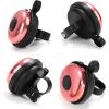 imageAccmor Classic Bike Bell Aluminum Bicycle Bell Loud Crisp Clear Sound Bicycle Bike Bell for Adults KidsLight PinkRight Hand Use1 pack