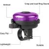 imageAccmor Classic Bike Bell Aluminum Bicycle Bell Loud Crisp Clear Sound Bicycle Bike Bell for Adults KidsPurple  PurpleLeft Hand Use2 pack