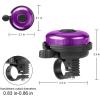 imageAccmor Classic Bike Bell Aluminum Bicycle Bell Loud Crisp Clear Sound Bicycle Bike Bell for Adults KidsPurple  PurpleLeft Hand Use2 pack