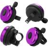 imageAccmor Classic Bike Bell Aluminum Bicycle Bell Loud Crisp Clear Sound Bicycle Bike Bell for Adults KidsPurple  PurpleRight Hand Use2 pack