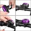 imageAccmor Classic Bike Bell Aluminum Bicycle Bell Loud Crisp Clear Sound Bicycle Bike Bell for Adults KidsPurpleLeft Hand Use1 pack