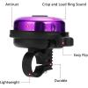 imageAccmor Classic Bike Bell Aluminum Bicycle Bell Loud Crisp Clear Sound Bicycle Bike Bell for Adults KidsPurpleRight Hand Use1 pack