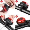 imageAccmor Classic Bike Bell Aluminum Bicycle Bell Loud Crisp Clear Sound Bicycle Bike Bell for Adults KidsRed  PurpleRight Hand Use2 pack