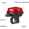 imageAccmor Classic Bike Bell Aluminum Bicycle Bell Loud Crisp Clear Sound Bicycle Bike Bell for Adults KidsRed  RedLeft Hand Use2 pack