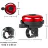 imageAccmor Classic Bike Bell Aluminum Bicycle Bell Loud Crisp Clear Sound Bicycle Bike Bell for Adults KidsRed  RedLeft Hand Use2 pack