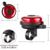 imageAccmor Classic Bike Bell Aluminum Bicycle Bell Loud Crisp Clear Sound Bicycle Bike Bell for Adults KidsRed  RedRight Hand Use2 pack