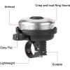 imageAccmor Classic Bike Bell Aluminum Bicycle Bell Loud Crisp Clear Sound Bicycle Bike Bell for Adults KidsSilver  SilverLeft Hand Use2 pack