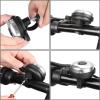 imageAccmor Classic Bike Bell Aluminum Bicycle Bell Loud Crisp Clear Sound Bicycle Bike Bell for Adults KidsSilverLeft Hand Use1 pack