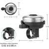 imageAccmor Classic Bike Bell Aluminum Bicycle Bell Loud Crisp Clear Sound Bicycle Bike Bell for Adults KidsSilverLeft Hand Use1 pack