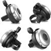 imageAccmor Classic Bike Bell Aluminum Bicycle Bell Loud Crisp Clear Sound Bicycle Bike Bell for Adults KidsSilverLeft Hand Use1 pack