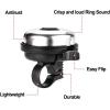 imageAccmor Classic Bike Bell Aluminum Bicycle Bell Loud Crisp Clear Sound Bicycle Bike Bell for Adults KidsSilverRight Hand Use1 pack