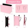 imageAccmor Collapsible Car Trash Can Vehicle Garbage Organizer Holder Bin with One Roll Trash Bag Waterproof Hanging Mini Auto Dustbin Accessories Storage Container for Vans SUVsPink