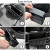 imageAccmor Collapsible Car Trash Can Vehicle Garbage Organizer Holder Bin with One Roll Trash Bag Waterproof Hanging Mini Auto Dustbin Accessories Storage Container for Vans SUVsBlack