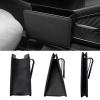 imageAccmor Collapsible Car Trash Can Vehicle Garbage Organizer Holder Bin with One Roll Trash Bag Waterproof Hanging Mini Auto Dustbin Accessories Storage Container for Vans SUVsBlack
