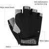 imageAccmor Cycling Gloves for Men Women Bike Gloves Half Finger Road Bike MTB Gloves AntiSlip ShockAbsorbing Glove for Fitness Cycling Outdoor Sportsblack