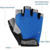 imageAccmor Cycling Gloves for Men Women Bike Gloves Half Finger Road Bike MTB Gloves AntiSlip ShockAbsorbing Glove for Fitness Cycling Outdoor Sportsblue