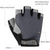 imageAccmor Cycling Gloves for Men Women Bike Gloves Half Finger Road Bike MTB Gloves AntiSlip ShockAbsorbing Glove for Fitness Cycling Outdoor Sportsgray