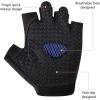imageAccmor Cycling Gloves for Women Men Half Finger Bike Gloves Road Bicycle Gloves ShockAbsorbing AntiSlip Breathable Motorcycle Mountain Bike Gloves for Men Women Adultsgray