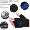 imageAccmor Cycling Gloves for Women Men Half Finger Bike Gloves Road Bicycle Gloves ShockAbsorbing AntiSlip Breathable Motorcycle Mountain Bike Gloves for Men Women Adultsgray