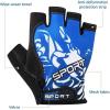 imageAccmor Cycling Gloves for Women Men Half Finger Bike Gloves Road Bicycle Gloves ShockAbsorbing AntiSlip Breathable Motorcycle Mountain Bike Gloves for Men Women Adultsblue