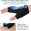 imageAccmor Cycling Gloves for Women Men Half Finger Bike Gloves Road Bicycle Gloves ShockAbsorbing AntiSlip Breathable Motorcycle Mountain Bike Gloves for Men Women Adultsblue