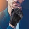 imageAccmor Fingerless Driving Gloves PU Faux Leather Outdoor Sport Half Finger Glove with AntiSlip Layer for Women Teens Kids