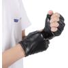 imageAccmor Fingerless PU Faux Leather Gloves Driving Gloves Outdoor Sports Cosplay Costume Half Finger Glove for Women Men TeensBlack2pc