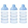 imageAccmor Formula Dispenser On The Go 4 Compartments Stackable Formula Container for Travel Baby Milk Powder Kids Snack Container BPA Free Blue