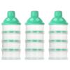 imageAccmor Formula Dispenser On The Go 4 Compartments Stackable Formula Container for Travel Baby Milk Powder Kids Snack Container BPA Free Green