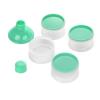 imageAccmor Formula Dispenser On The Go 4 Compartments Stackable Formula Container for Travel Baby Milk Powder Kids Snack Container BPA Free Green